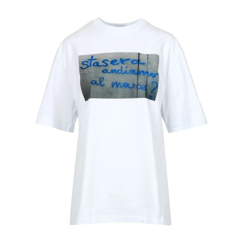 Msgm - Tops > T-Shirts - White - Msgm - Modalova