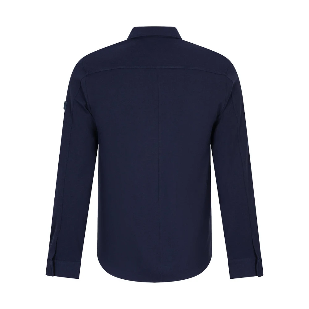 Cavallaro Stijlvolle Overshirt Jas Blue Heren