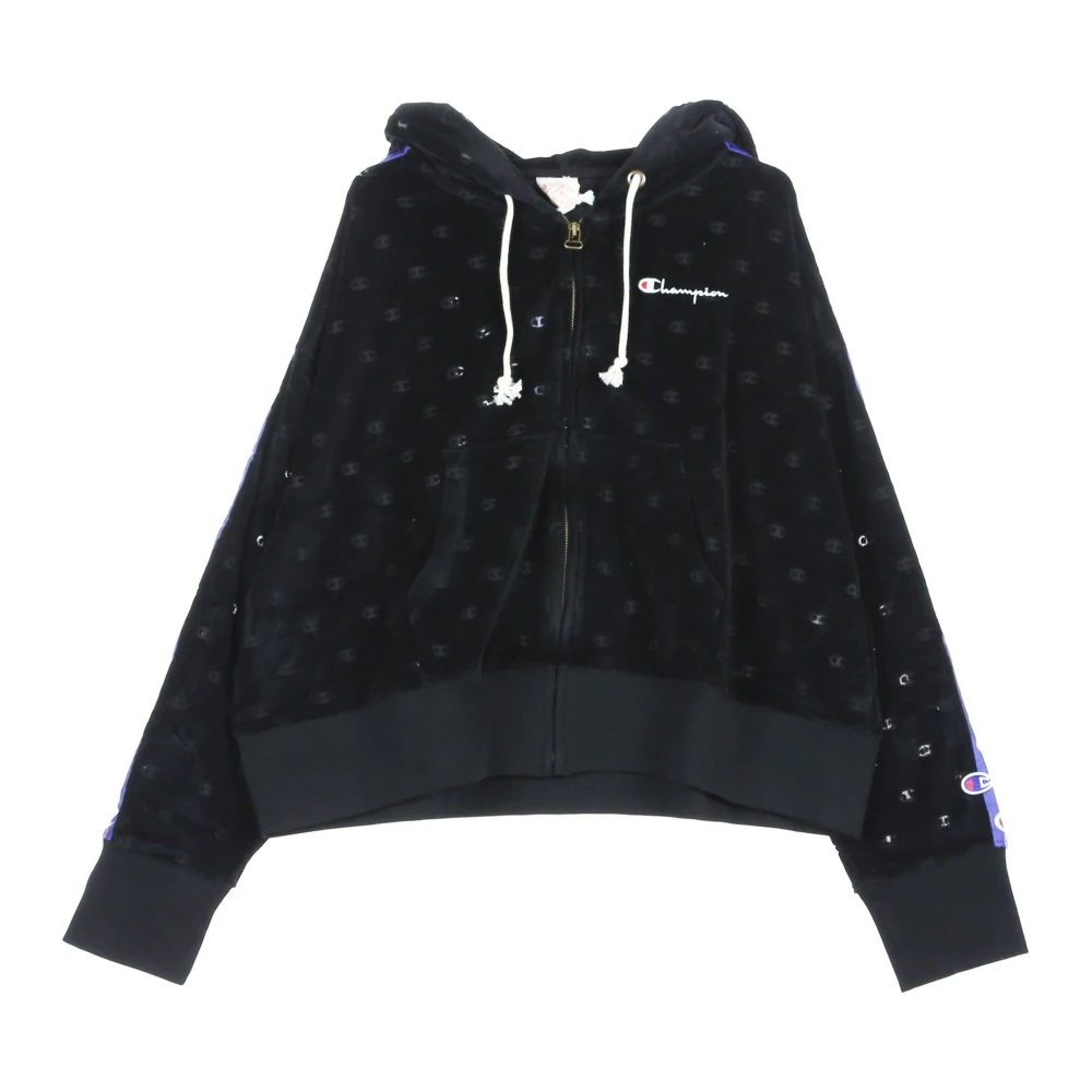 Champion Donna Nero Felpe, M, New,