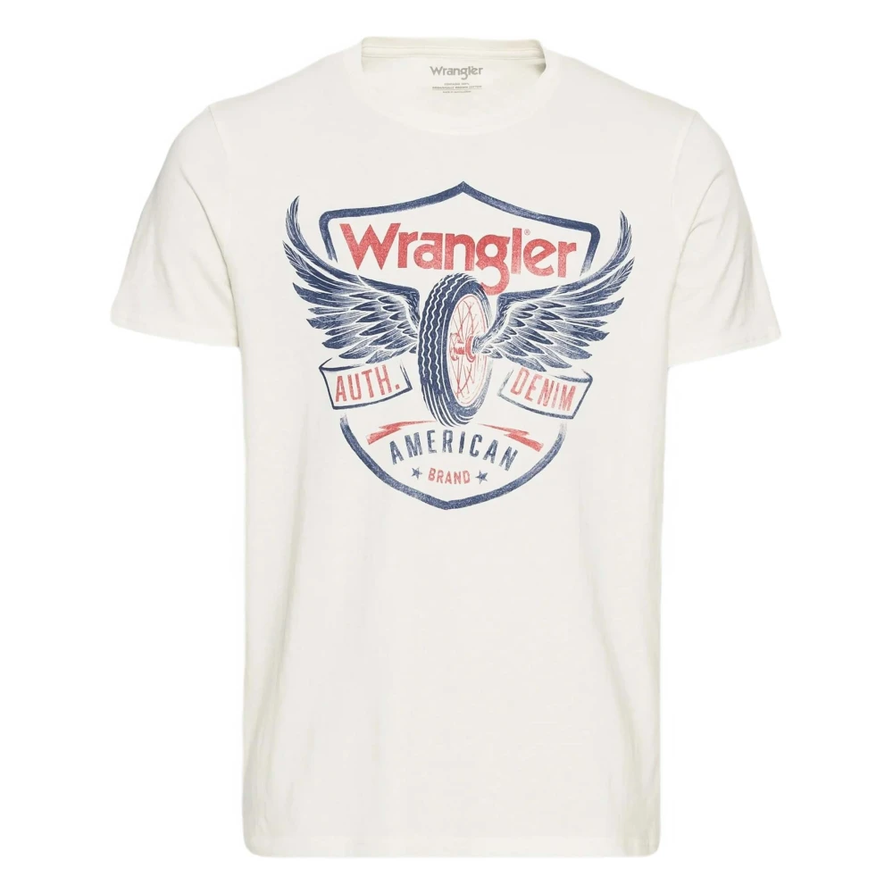 Wrangler T-shirt Beige Heren