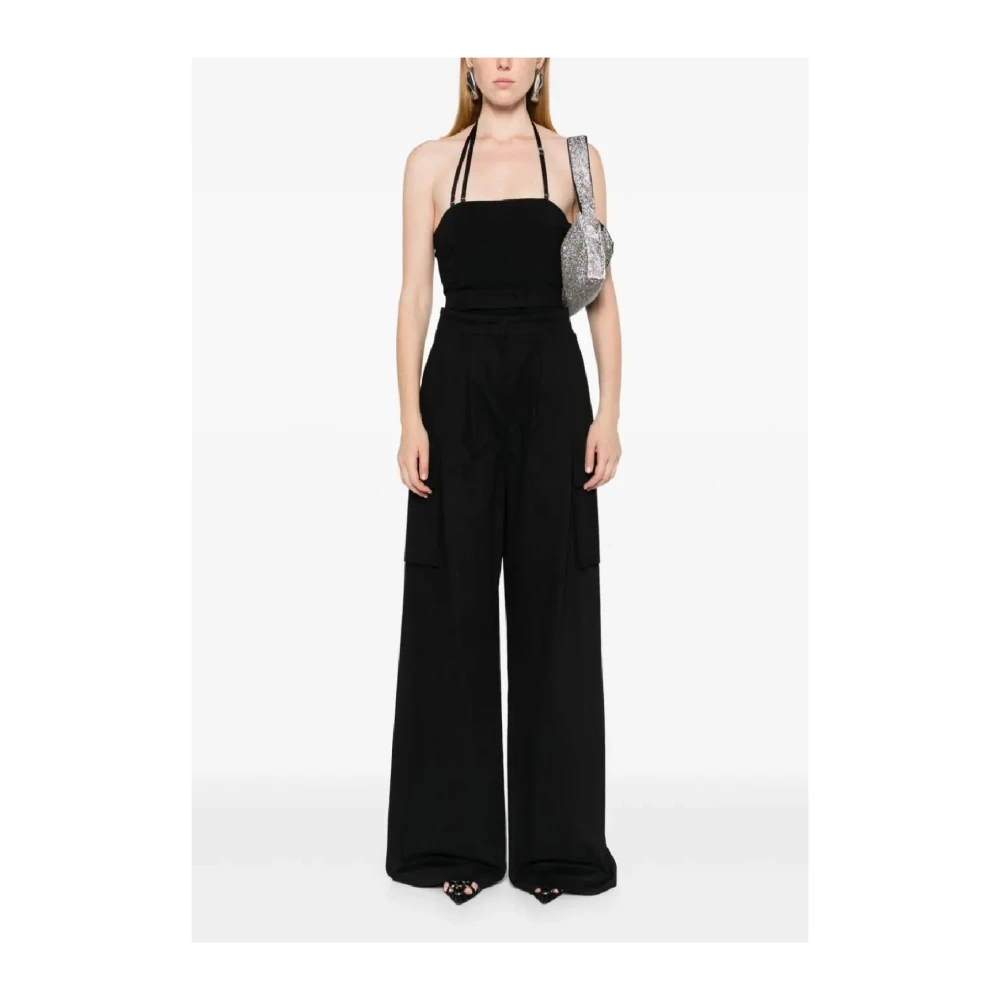 The Attico Chique Zwarte Top Aw24 Black Dames