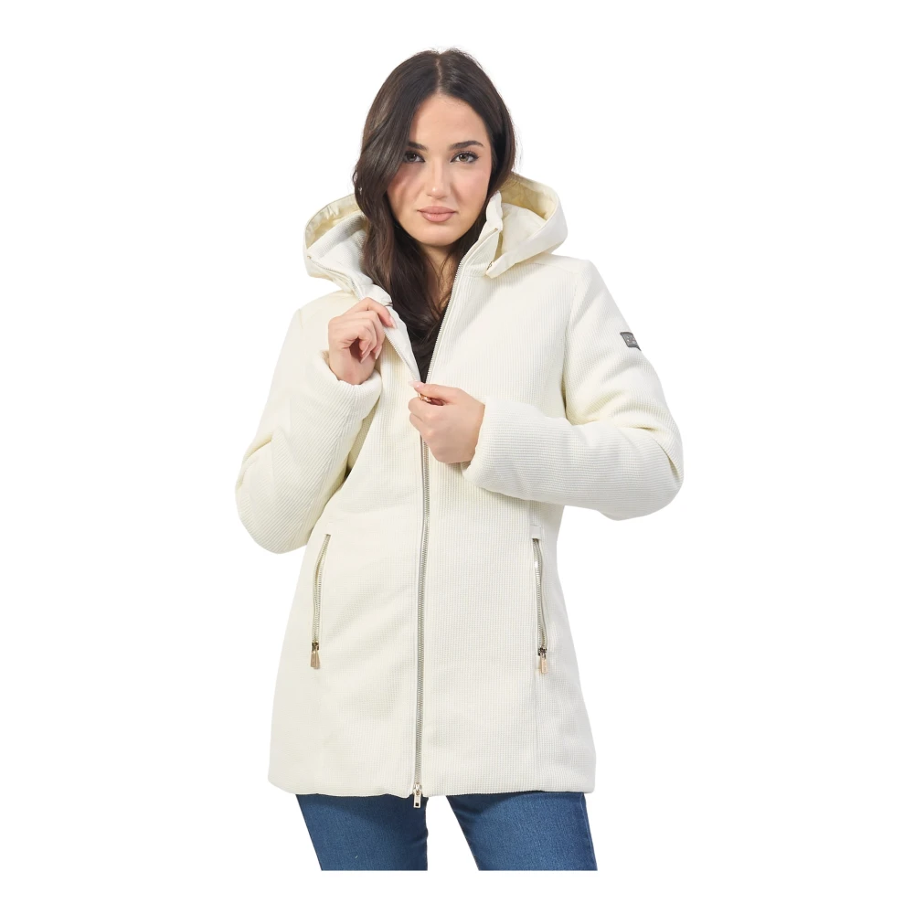 YES ZEE Stijlvolle Jassen Collectie White Dames