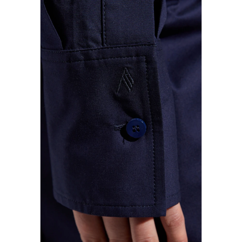 The Attico Gedrapeerde Jurk Blue Dames