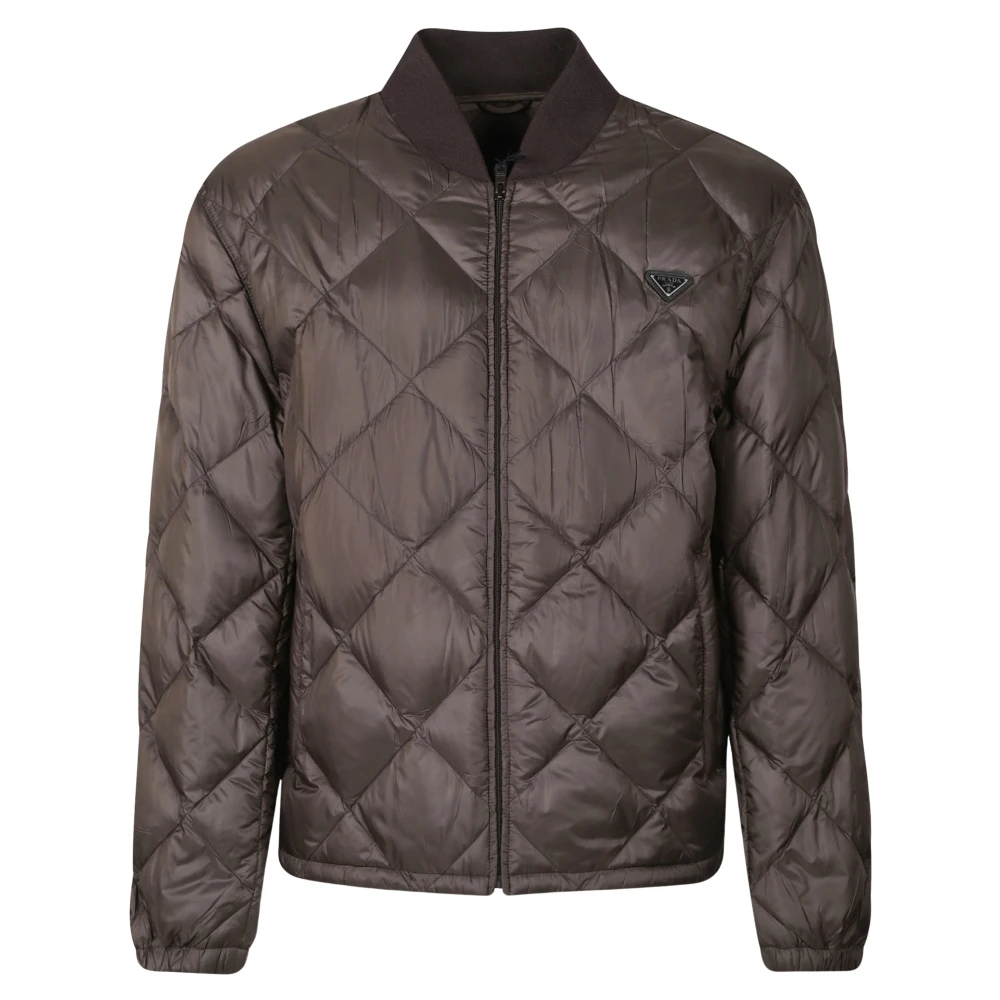 Prada , Herren, Jacken, Braun, M