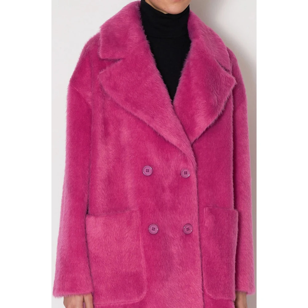 Kaos Eivormige Jas Model Qijle004 Pink Dames