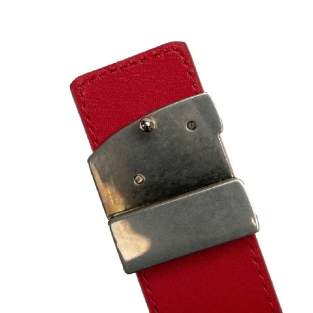 Louis Vuitton Vintage Pre-owned Leather belts Red Dames