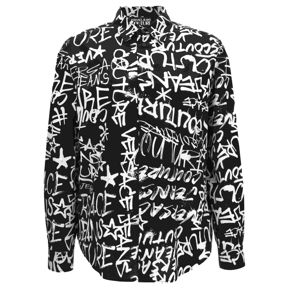 Versace Jeans Couture Herren Schwarz Shirts, K, Xlgröße: