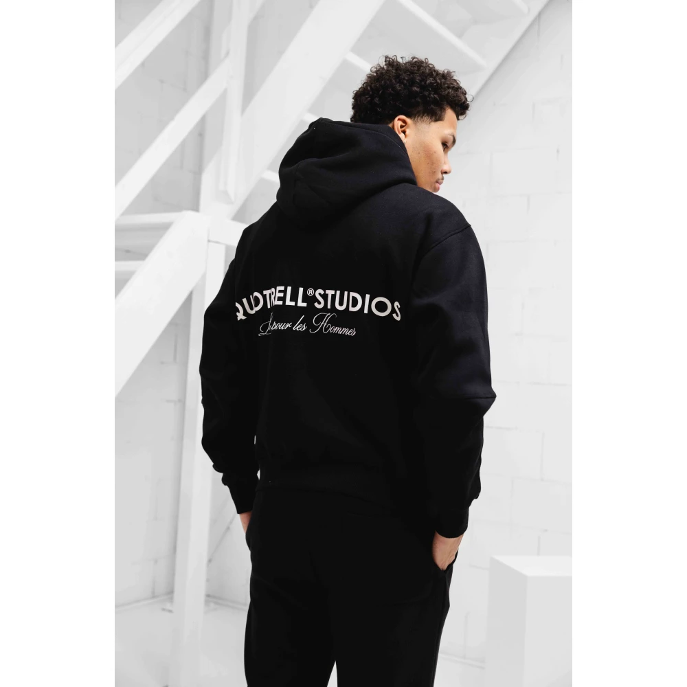 Quotrell Zwart Heren Trainingspak Hoodie Lange Mouw Black Heren