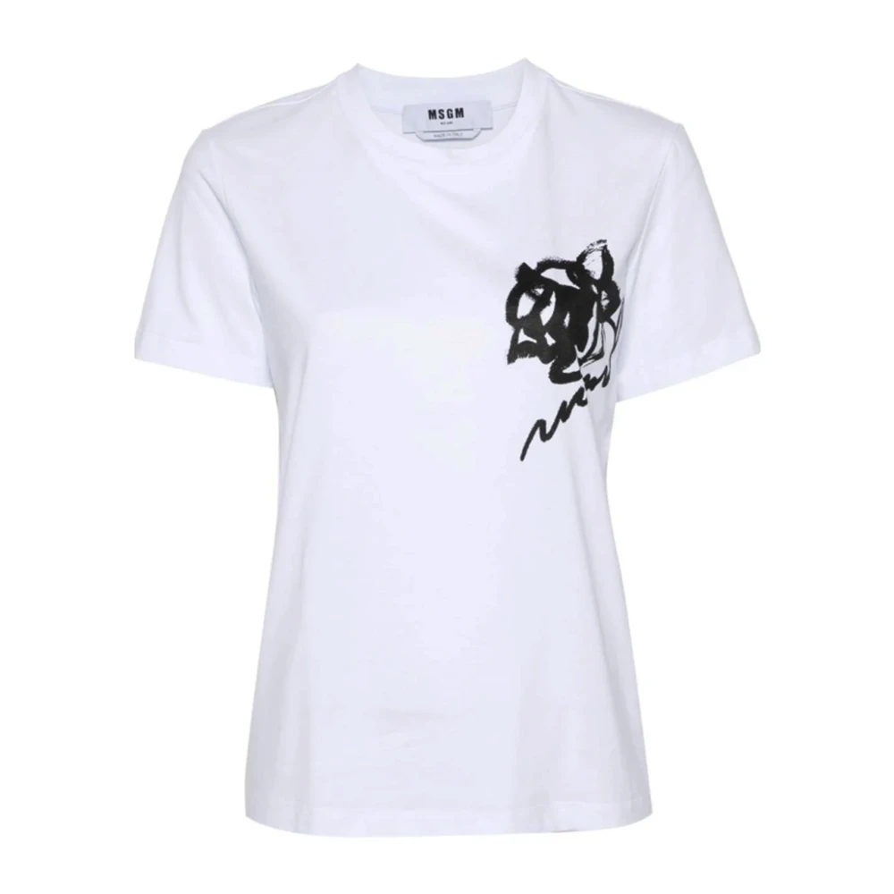 Msgm - Tops > T-Shirts - White - Msgm - Modalova