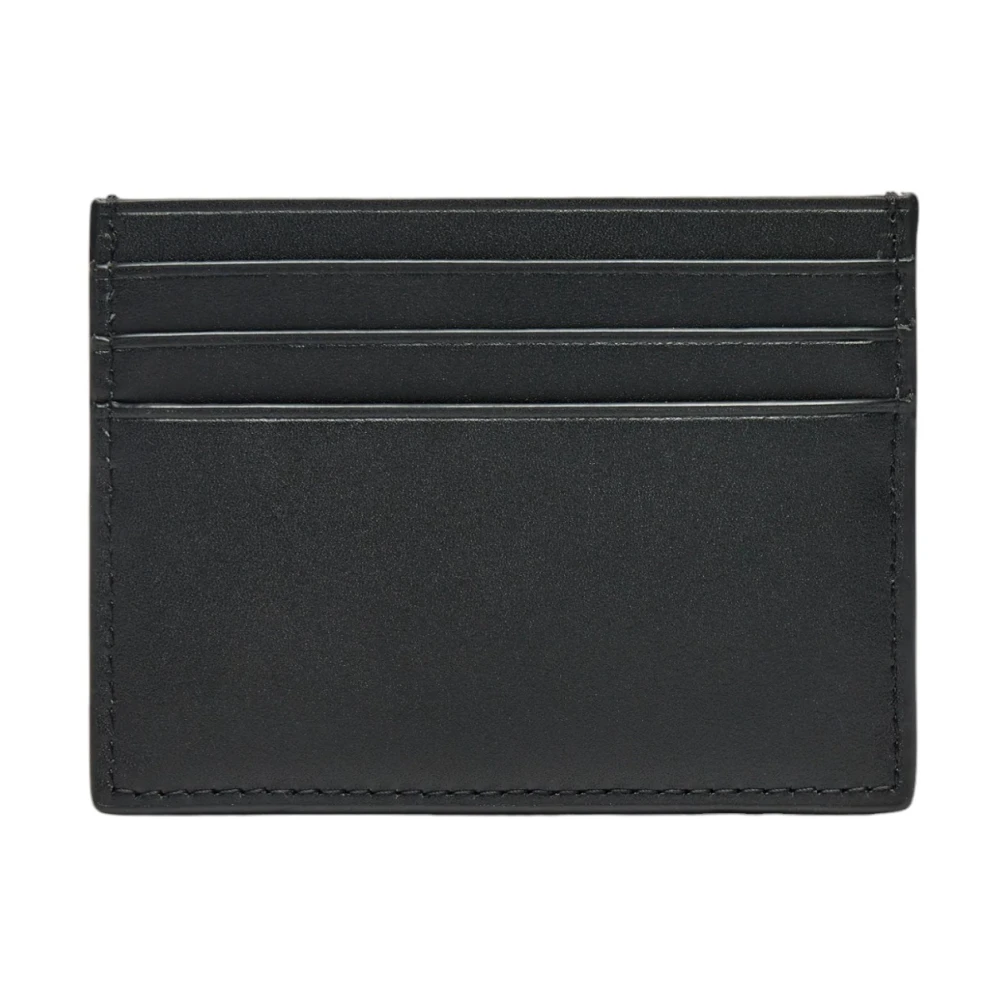 Calvin Klein Zwarte Leren Bi-Fold Portemonnee Black Heren