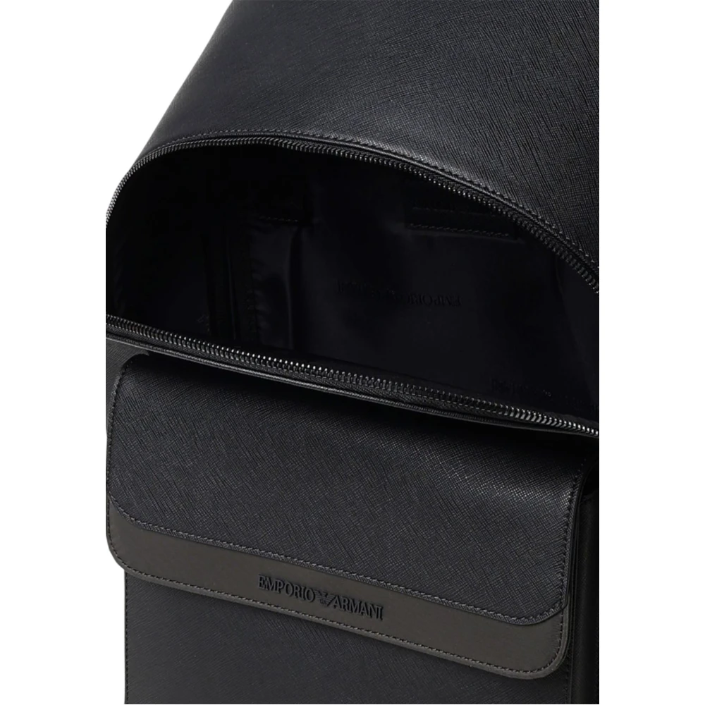 Emporio Armani Multicolor schoudertas met ritssluiting Black Unisex