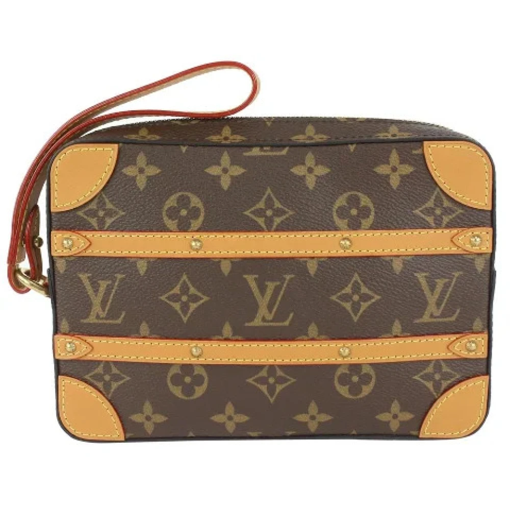 Louis Vuitton Vintage Förhandsägda Canvas LV Väskor, Tillverkade i Frankrike Brown, Dam