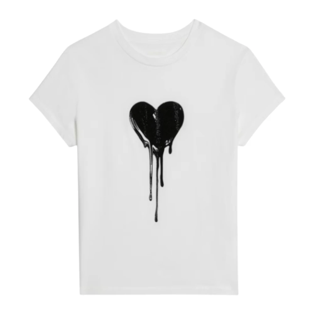 Zadig & Voltaire Women's White Walk T-Shirt - T-Shirts - S - Tops