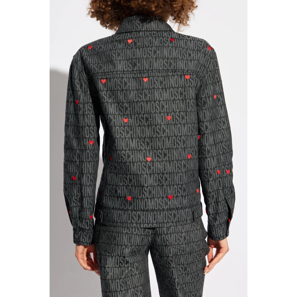 Moschino Jas met geborduurd patroon Gray Dames