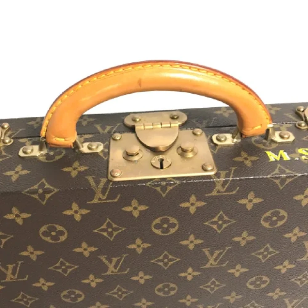 Louis Vuitton Vintage Pre-owned Cotton home-office Brown Dames