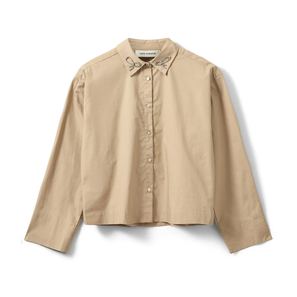 Sofie Schnoor Brown Ellidasw Shirt 7012 Camel - Female - Shirts - Xs - Blouses & Shirts