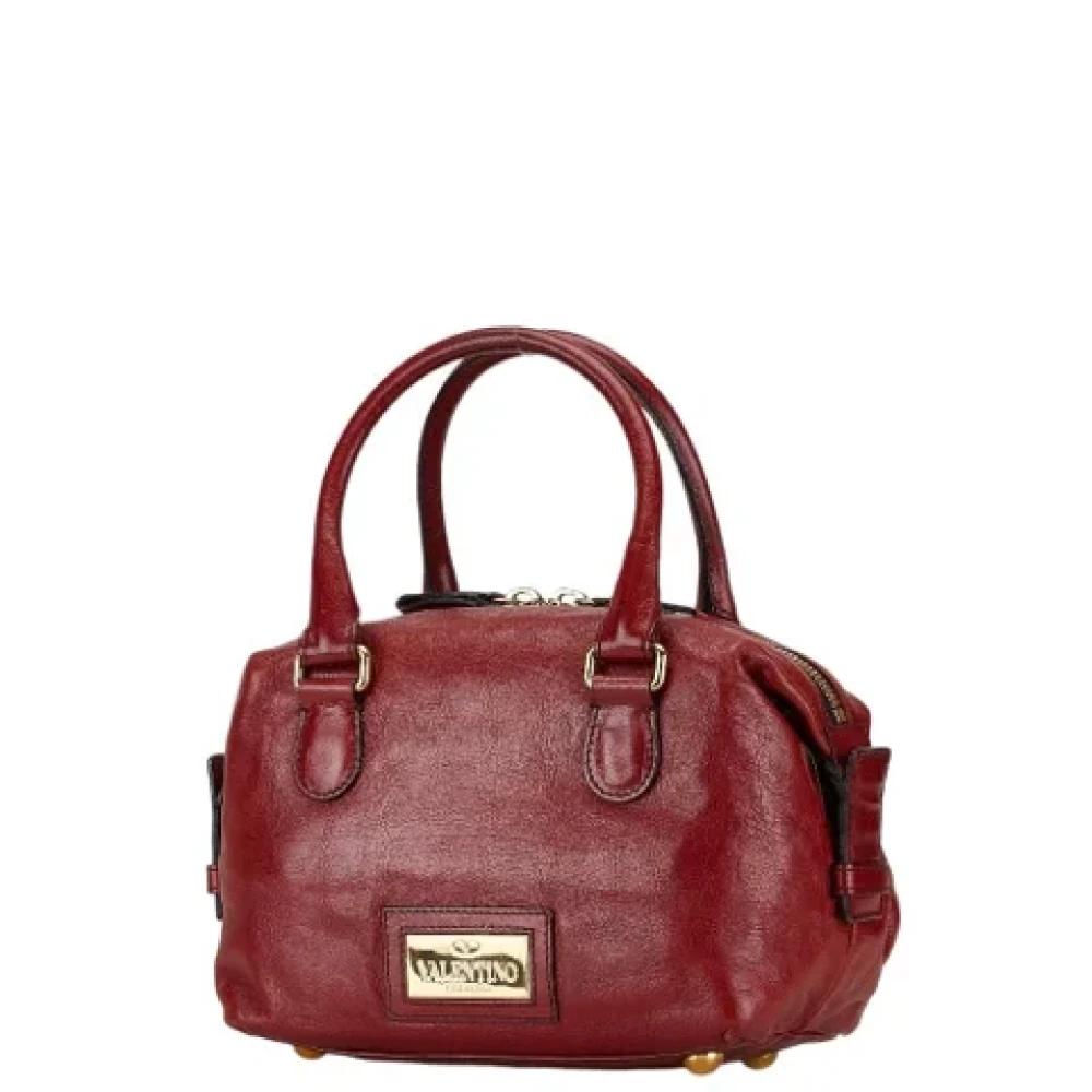 Valentino Vintage Pre-owned Leather handbags Red Dames