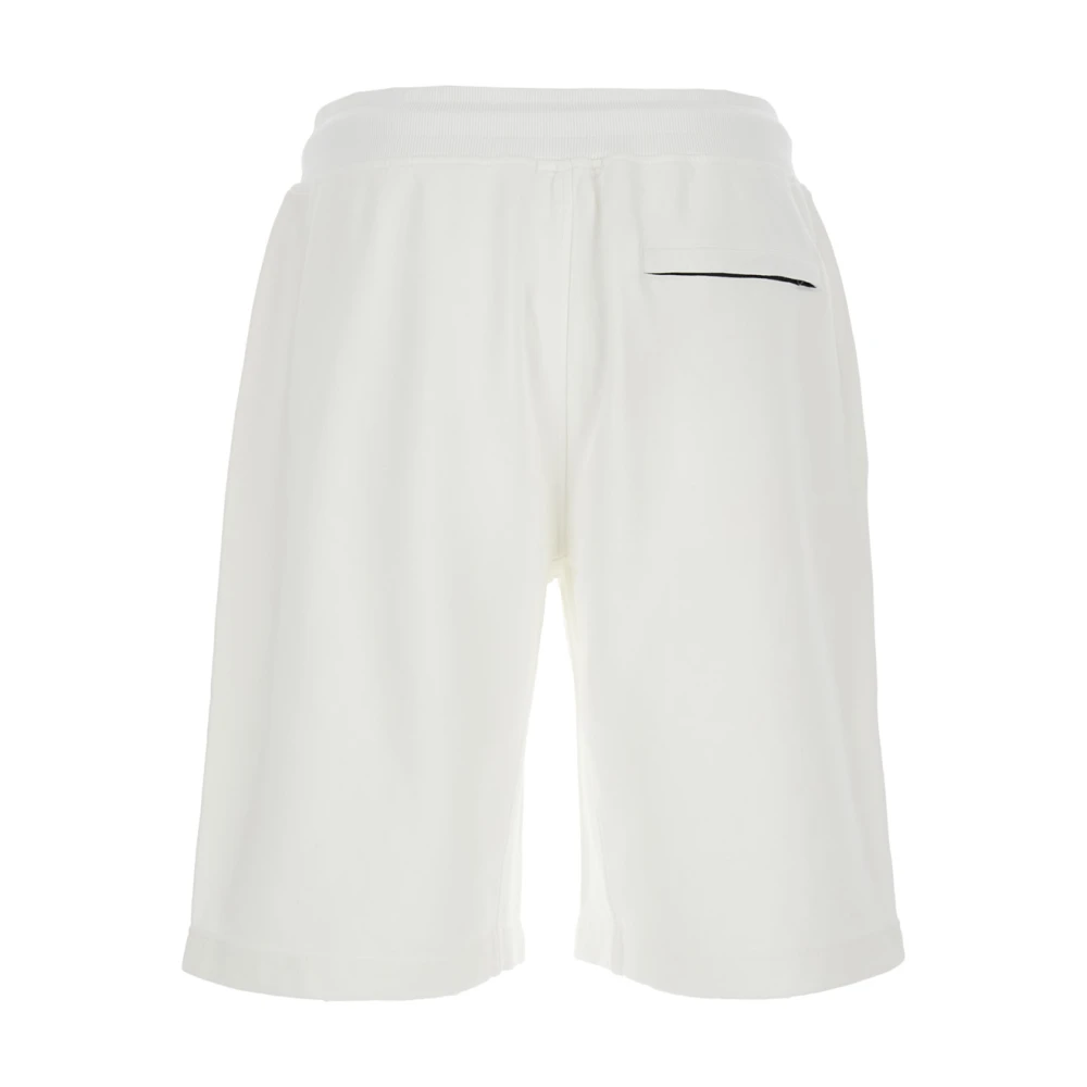 C.P. Company Witte katoenen shorts met elastische taille White Heren