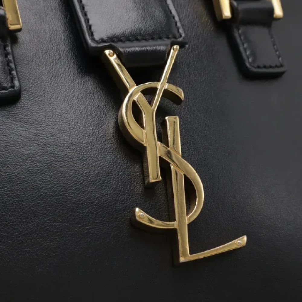 Yves Saint Laurent Vintage Pre-owned Leather handbags Black Dames