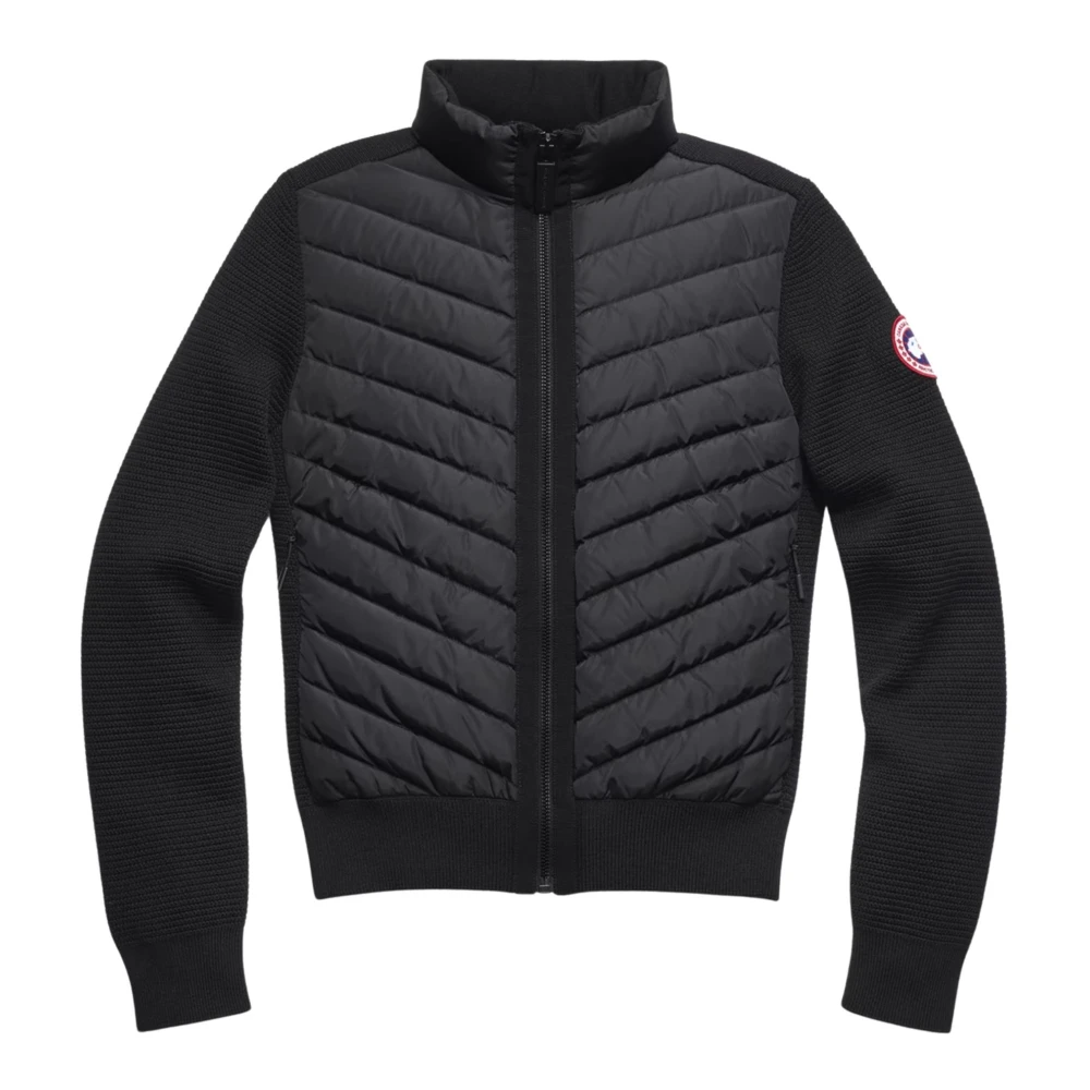 Canada Goose Women's Black Hybridge Quilted Knit Jacket