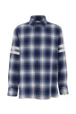 chemise-a-motif-a-carreaux-multicolore-avec-rayures