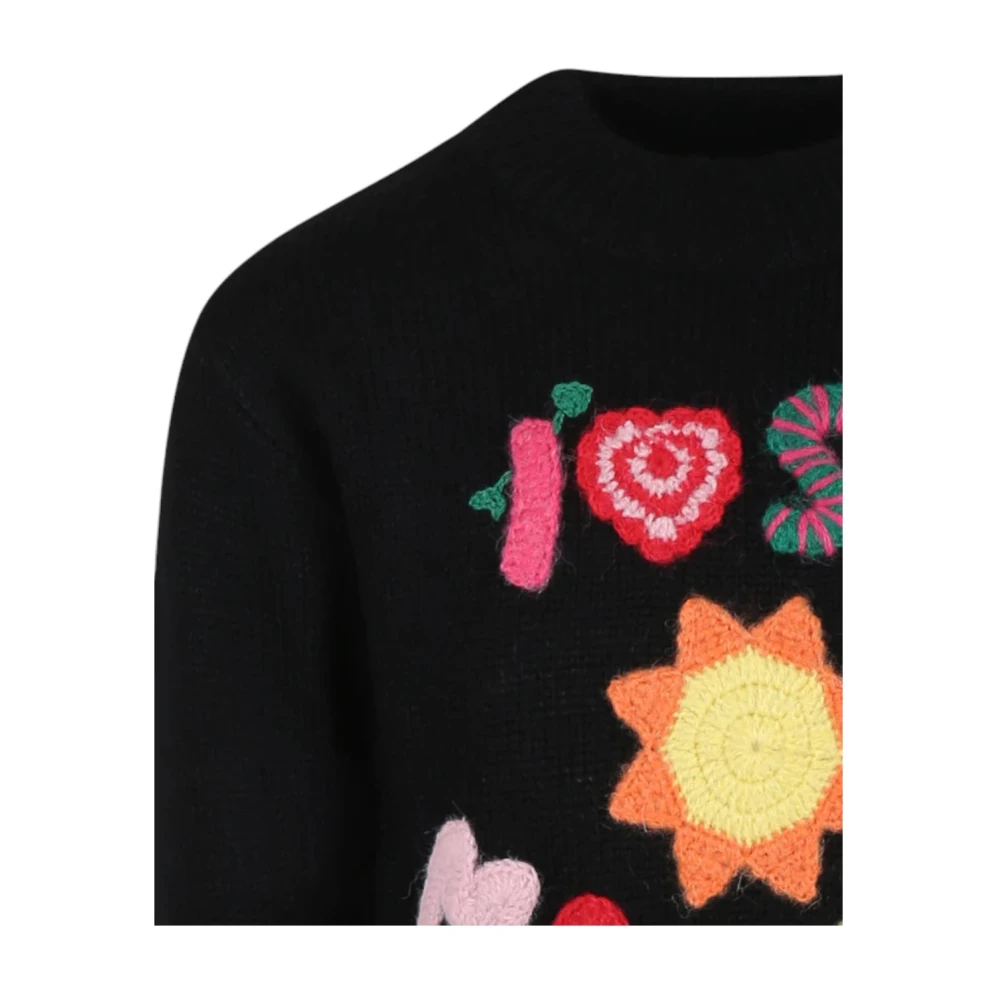 MC2 Saint Barth Crew Neck Sweater Black Dames