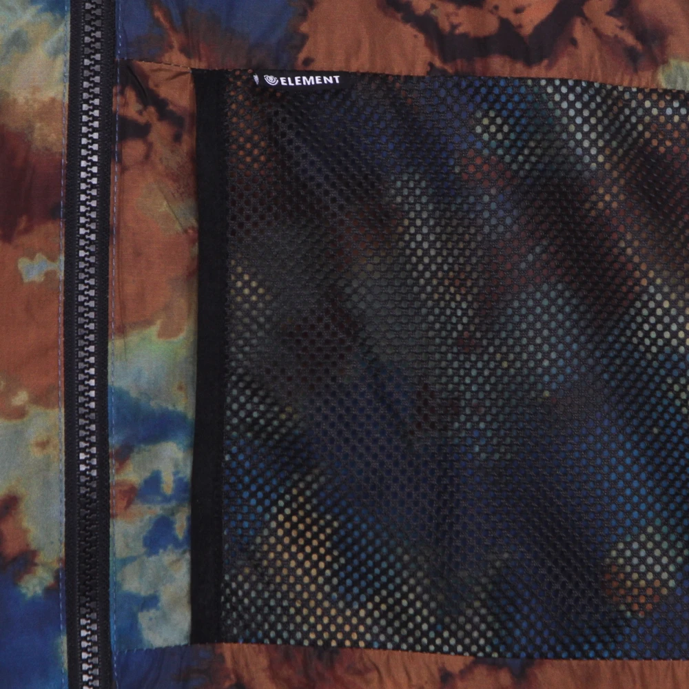 Element Donkere Magma Windbreaker Jas met Capuchon Multicolor Heren