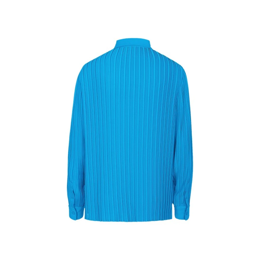 RIANI Geplooide blouse met zijsplitten Blue Dames