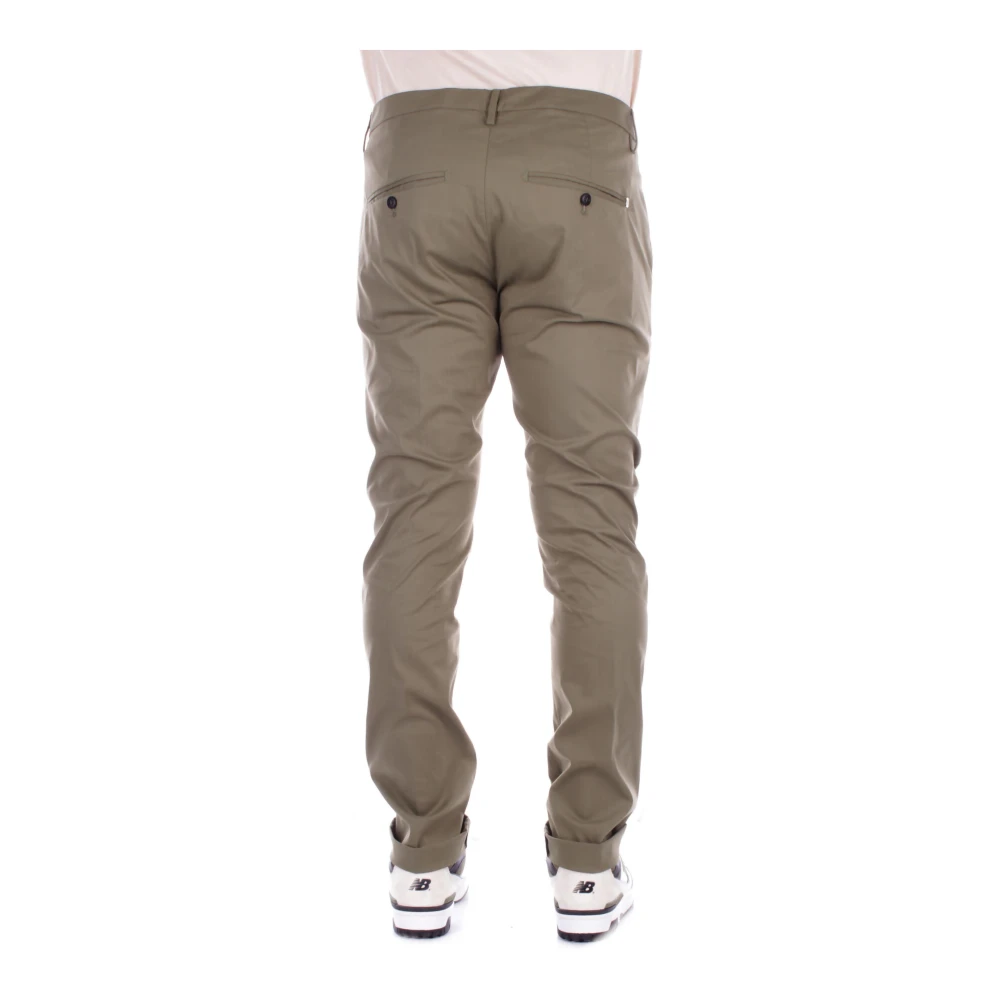 Dondup Groene Broek Logo Rits Green Heren