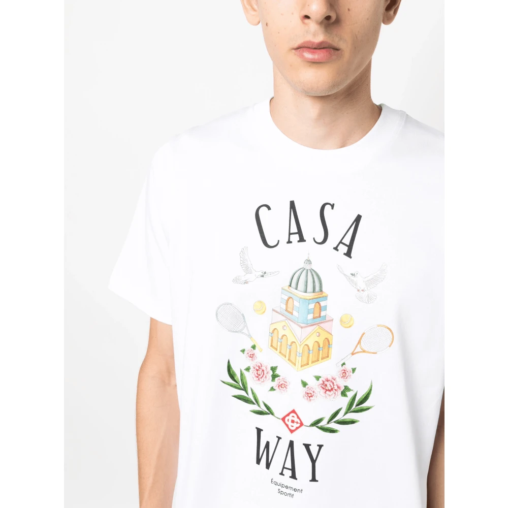 Casablanca Biologisch katoenen T-shirt White Heren