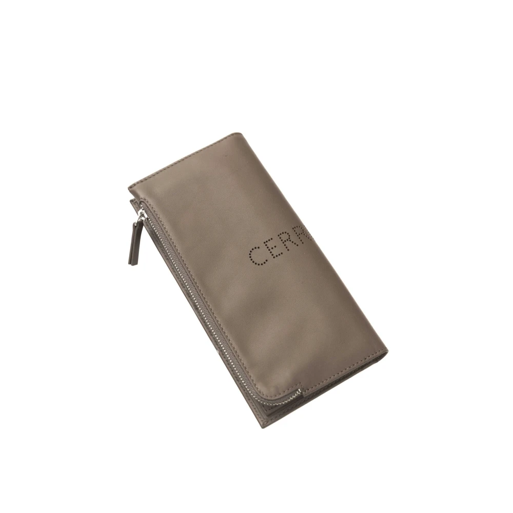 Cerruti 1881 Leren portemonnee met voorlogo Brown Heren