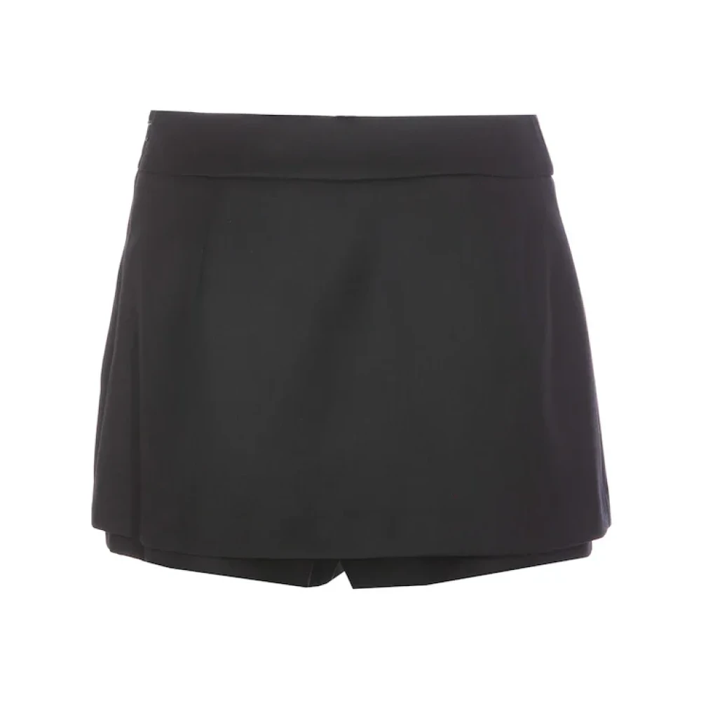 Pinko Flanellen minirok shorts Black Dames