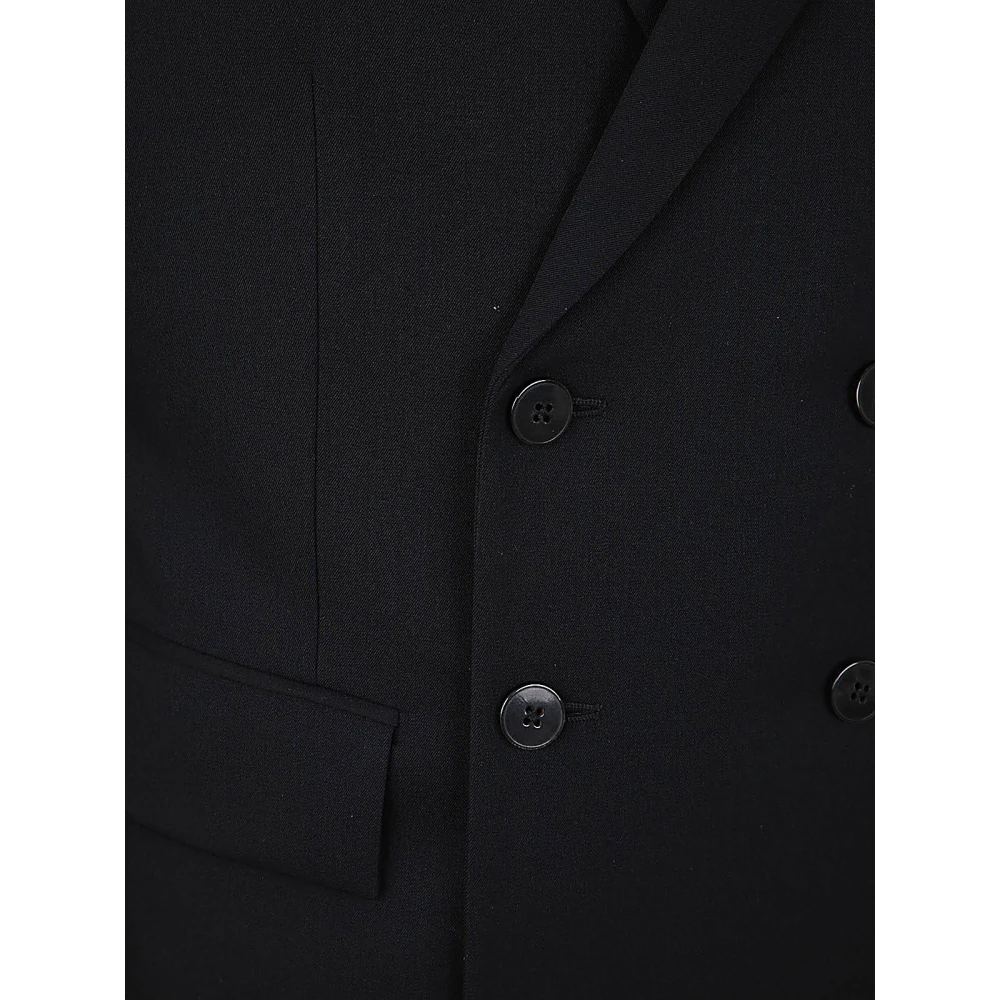 Sapio Double-Breasted Coats Black Heren