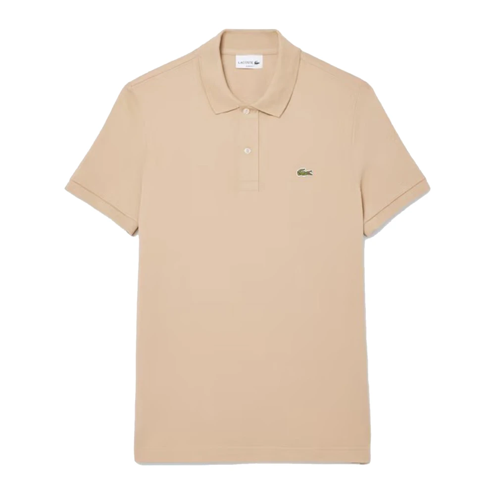 Lacoste Men's Beige Polo Shirts, M, Original L.12.12 Slim Fit Polo