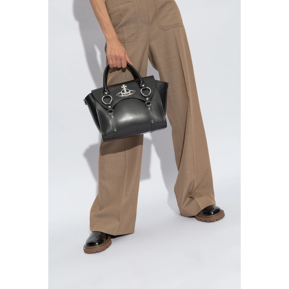 Vivienne Westwood Betty Medium Schoudertas Black Dames