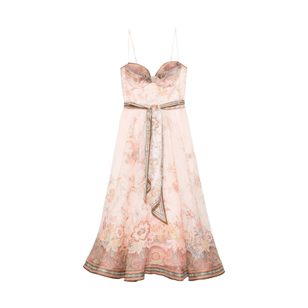 Zimmermann Women's Pink Alchemy Midi Dress