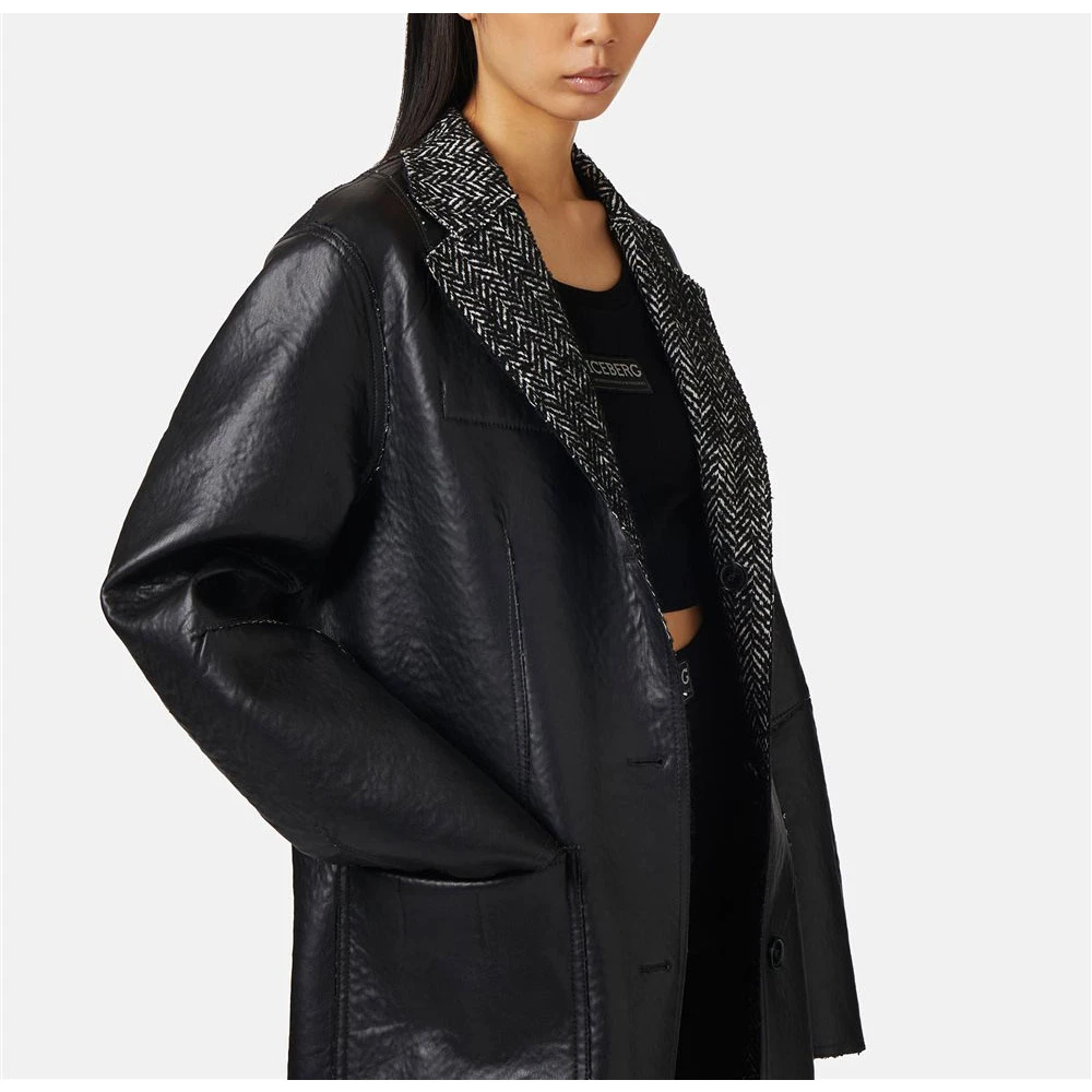 Iceberg Omkeerbare enkelborstjas Black Dames