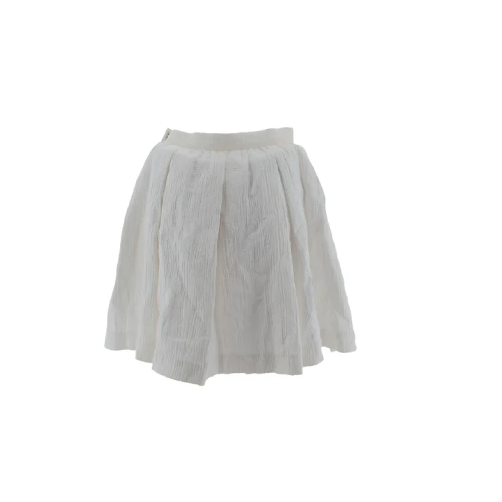 Miu Pre-owned Cotton bottoms White Dames