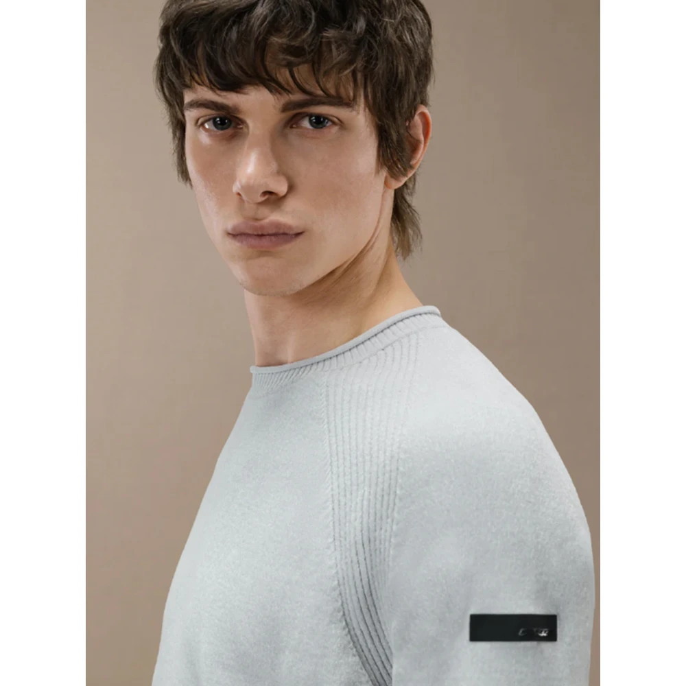 RRD Velvet Ronde Gebreide Trui Gray Heren