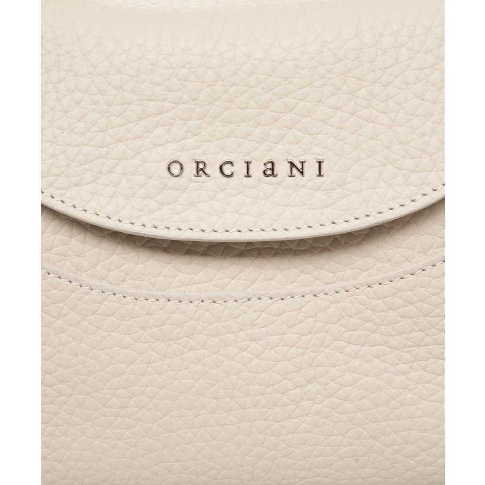 Orciani Beige Leren Schoudertas Beige Dames