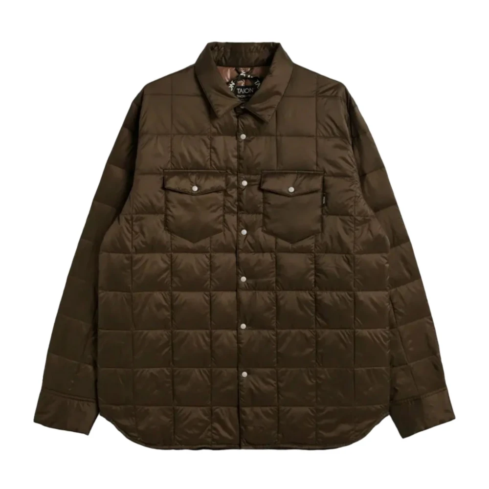 Taion Choco Gewatteerde Jas Brown Heren