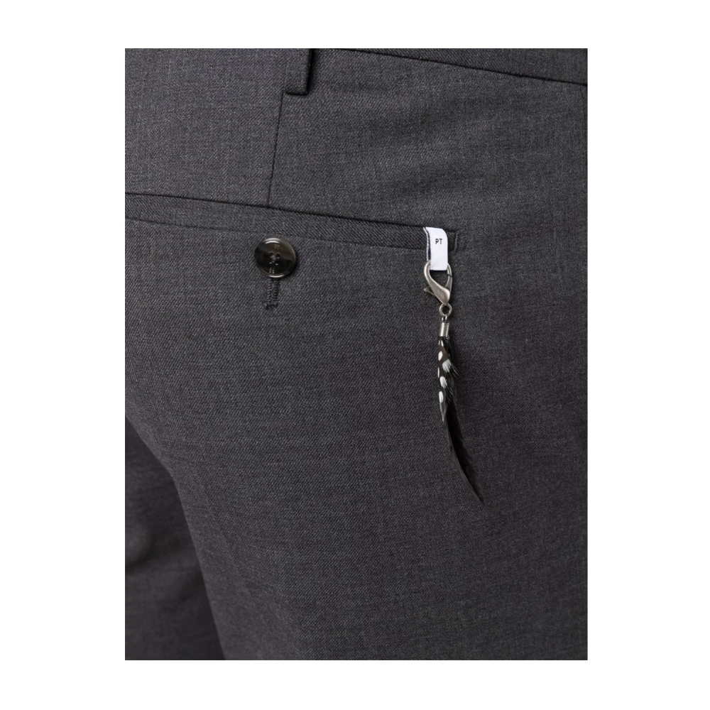 PT Torino Stijlvolle Suit Broek Gray Heren