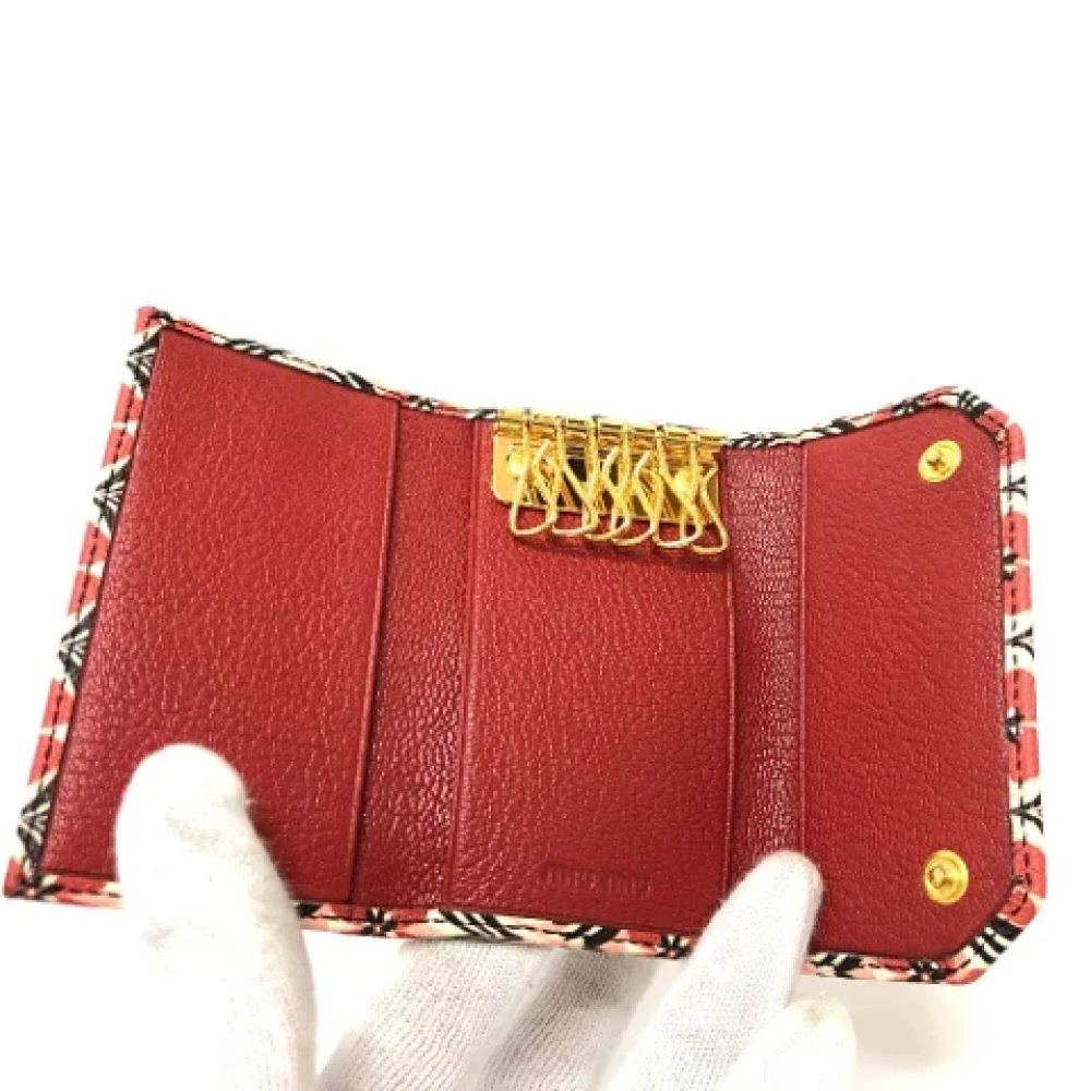 Miu Pre-owned Leather key-holders Multicolor Dames