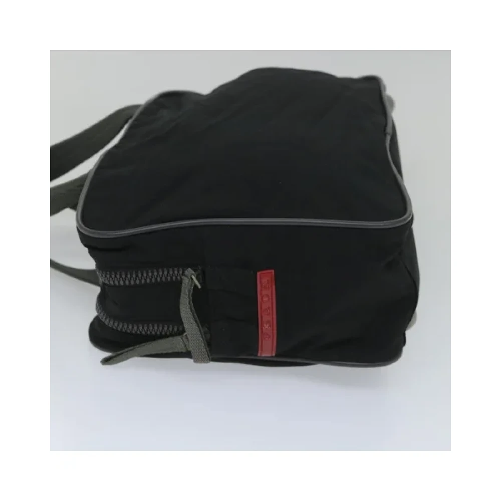 Prada Vintage Pre-owned Nylon handbags Black Dames