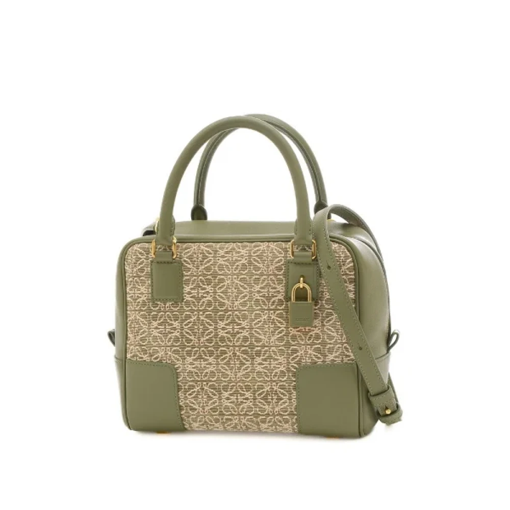 Loewe Pre-owned Canvas handbags Green Dames