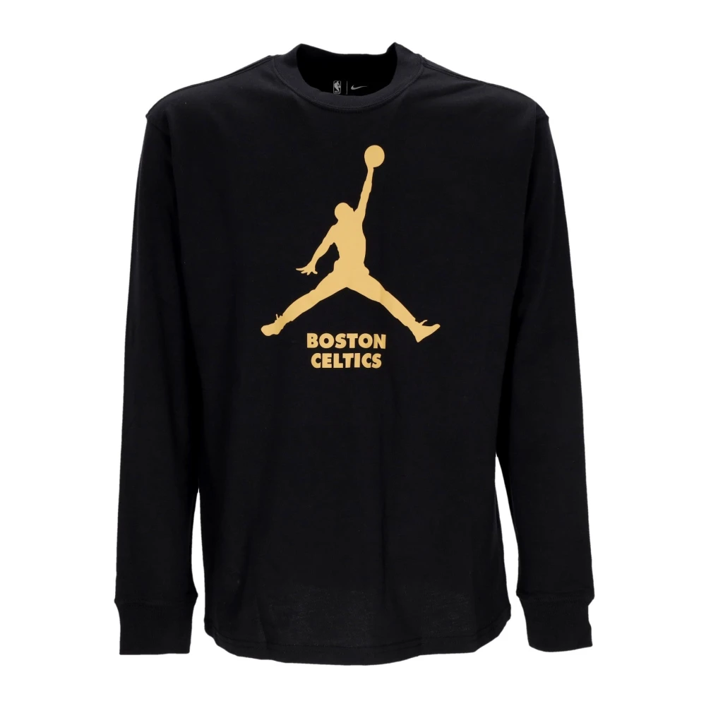 Jordan Boston Celtics Longsleeve T-shirt Black Heren