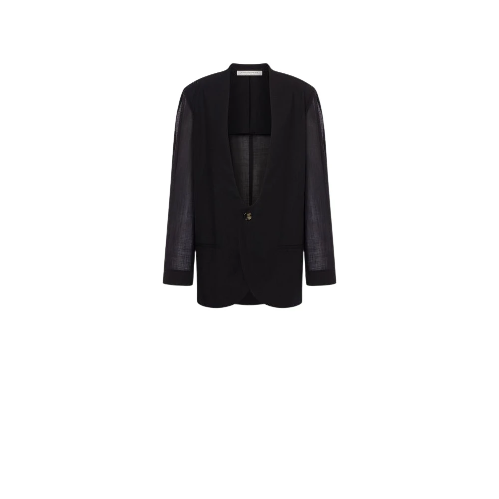 Philosophy Di Lorenzo Serafini Women's Black Blazers, Xs, Voile Jacket