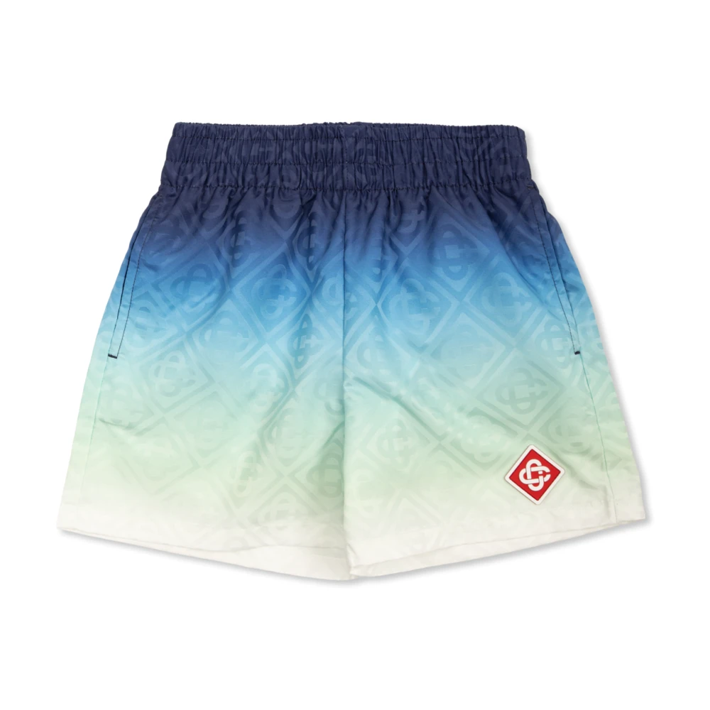 Casablanca Boys Blue Gradient Swim Shorts In - 9 - 10 Yrs - Image 2