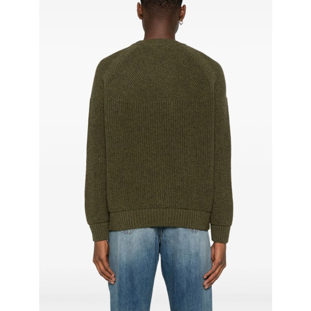 Barbour Merino Wol V-hals Trui Groen Green Heren