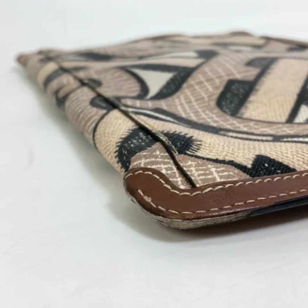 Burberry Vintage Pre-owned Fabric clutches Brown Heren